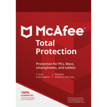 מקאפי טוטאל פרוטקשן / McAfee Total Protection - רישיון ל-3 מכשירים ל-שנה מקאפי טוטאל פרוטקשן / McAfee Total Protection - רישיון ל-3 מכשירים ל-שנה
