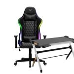חבילת גיימינג הכוללת מושבGC65E RGB ושולחן+ARES RGB 120